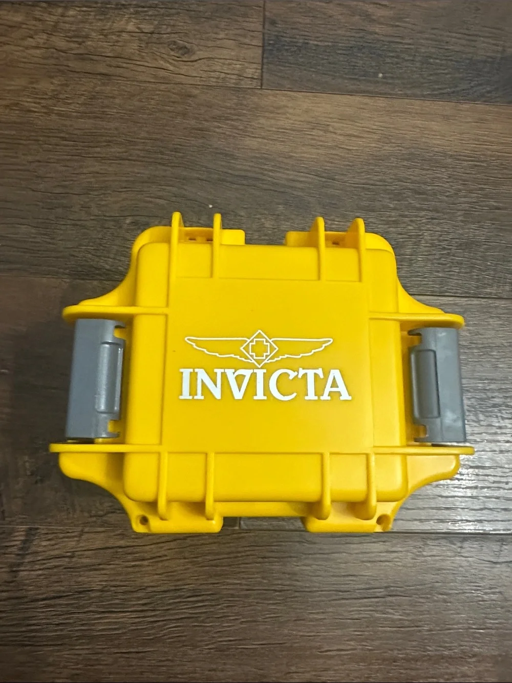 Invicta Gold and Black Men's Chronograph Watch in Yellow Case